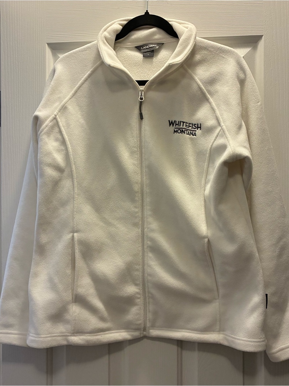 Whitefish Montana Cream Full-Zip Teddy Jacket
